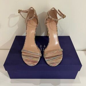 Stuart Weitzman multi color nudist heel